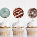 PRINTABLE Donut Cupcake Toppers Template, 0029AA - Etsy