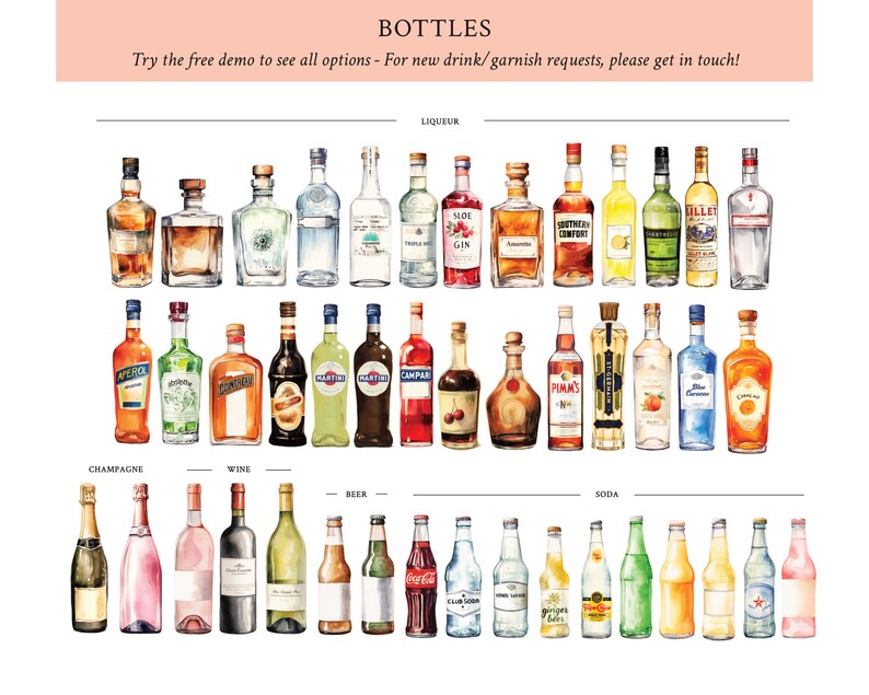 EDITABLE | Signature Drink Sign Template, 0042AA bild 8
