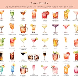 EDITABLE | Signature Drink Sign Template, 0042AA bild 4