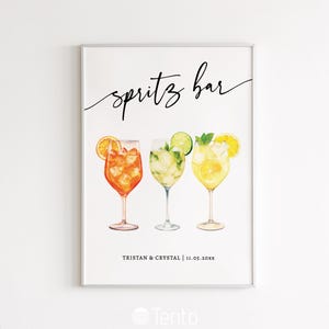 Create a stylish focal point at your bar with the Spritz Bar Sign Template! Featuring editable text, this custom sign is perfect for highlighting your signature cocktails. Ideal for any bar looking to spotlight refreshing and vibrant spritz drinks.