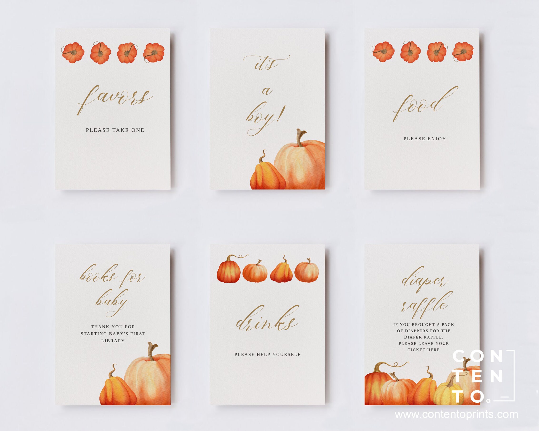 EDITABLE Pumpkin Sign Template Baby Shower Sign 0015AA - Etsy
