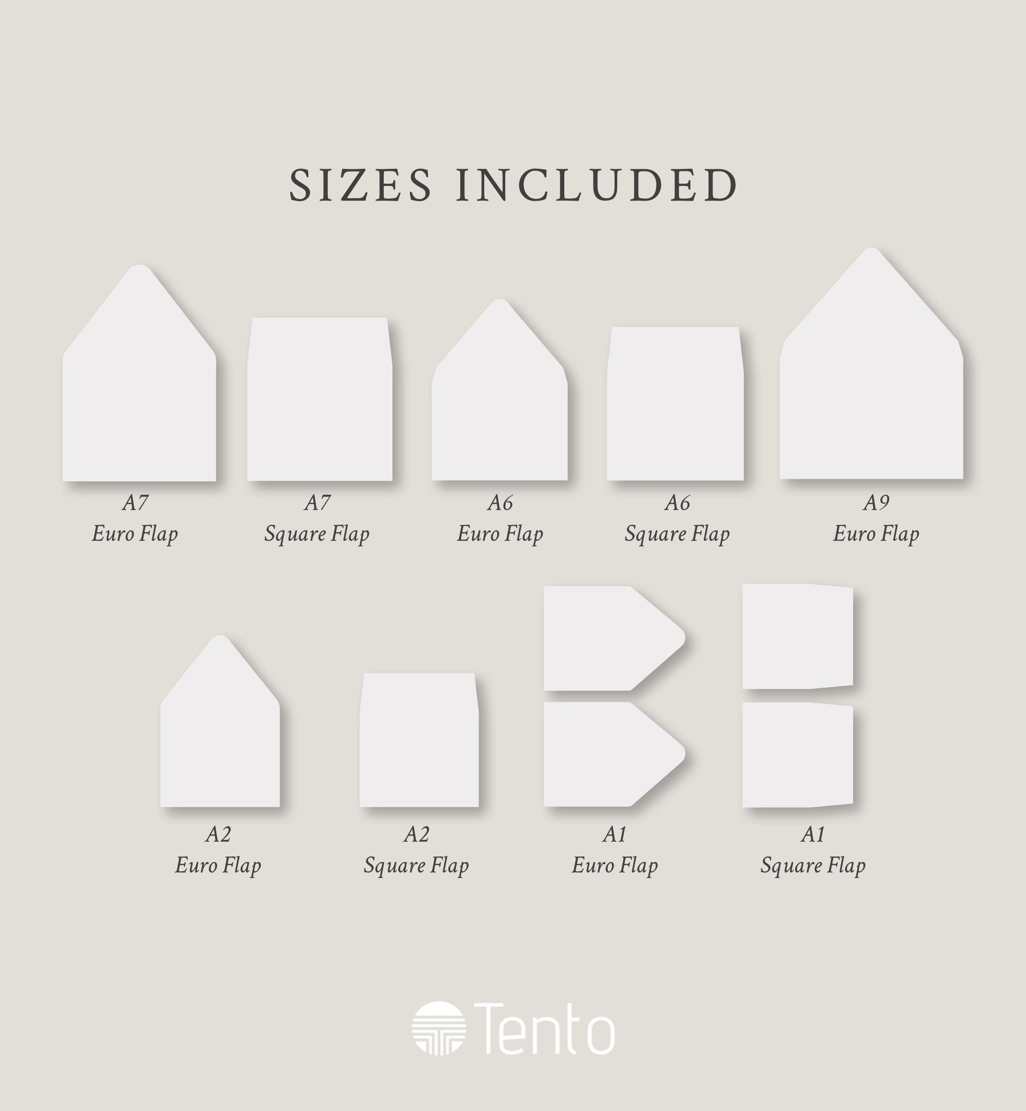 PRINTABLE Ocean Envelope Liner Template, A1, A2, A6, A7 & A9, 0012AA
