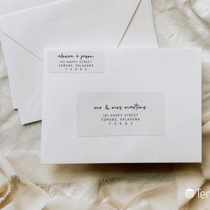 EDITABLE | Minimalist Address Sticker Template, 0001AA