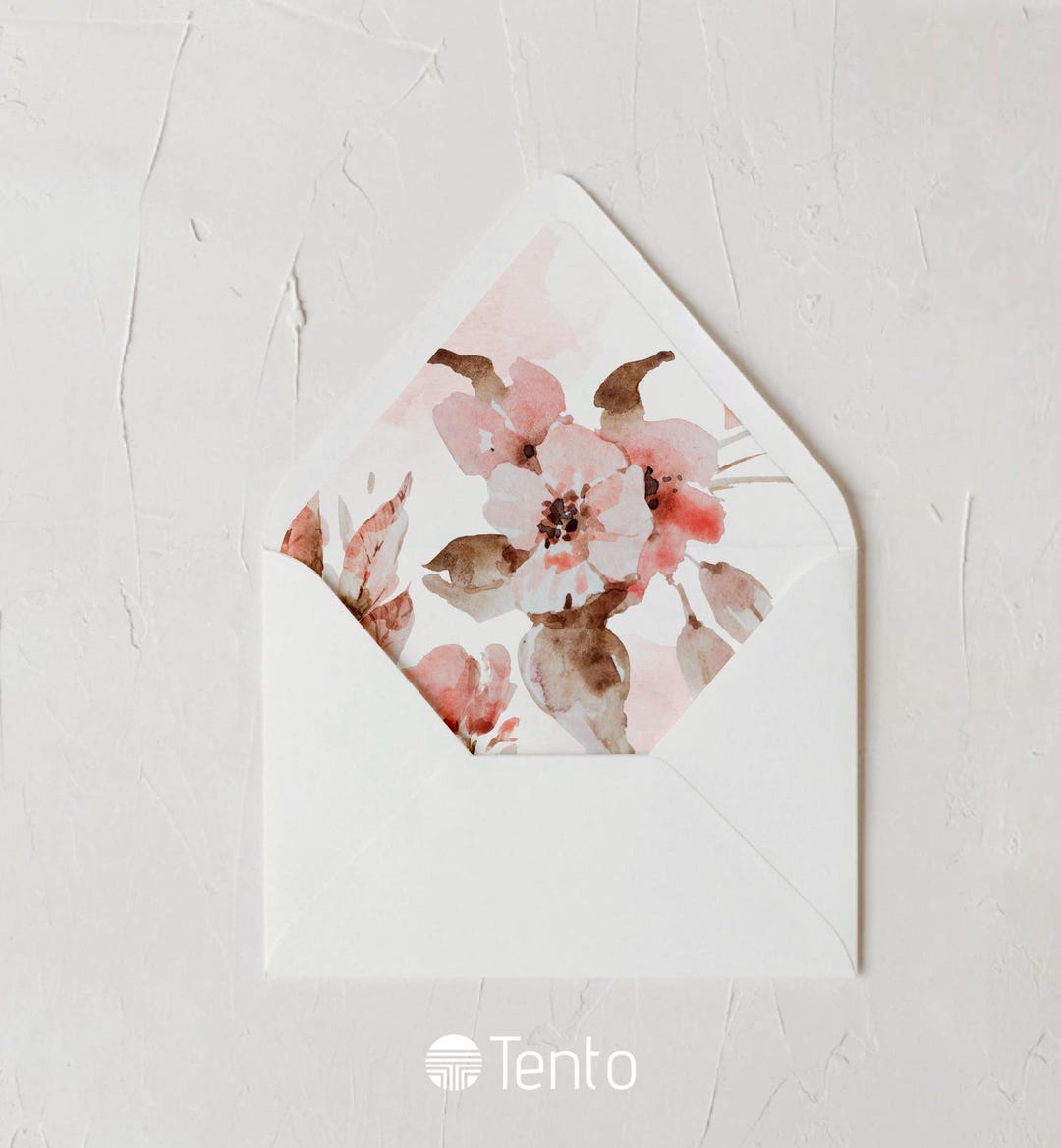 PRINTABLE Floral Envelope Liner Template, A1, A2, A6, A7 & A9, 0025AA