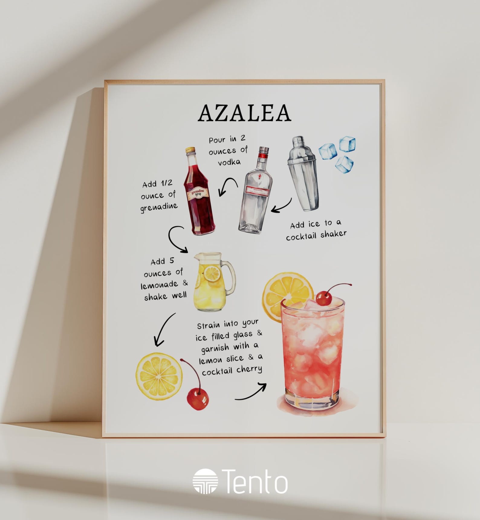 EDITABLE | Azalea Bar Sign Template, 0042AA - Etsy