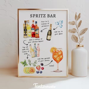 Create a stylish focal point at your bar with the Spritz Bar Sign Template! Featuring editable text, this custom sign is perfect for highlighting your signature cocktails. Ideal for any bar looking to spotlight refreshing and vibrant spritz drinks.