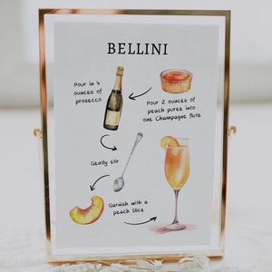 EDITABLE | Bellini Bar Sign Template, 0042AA