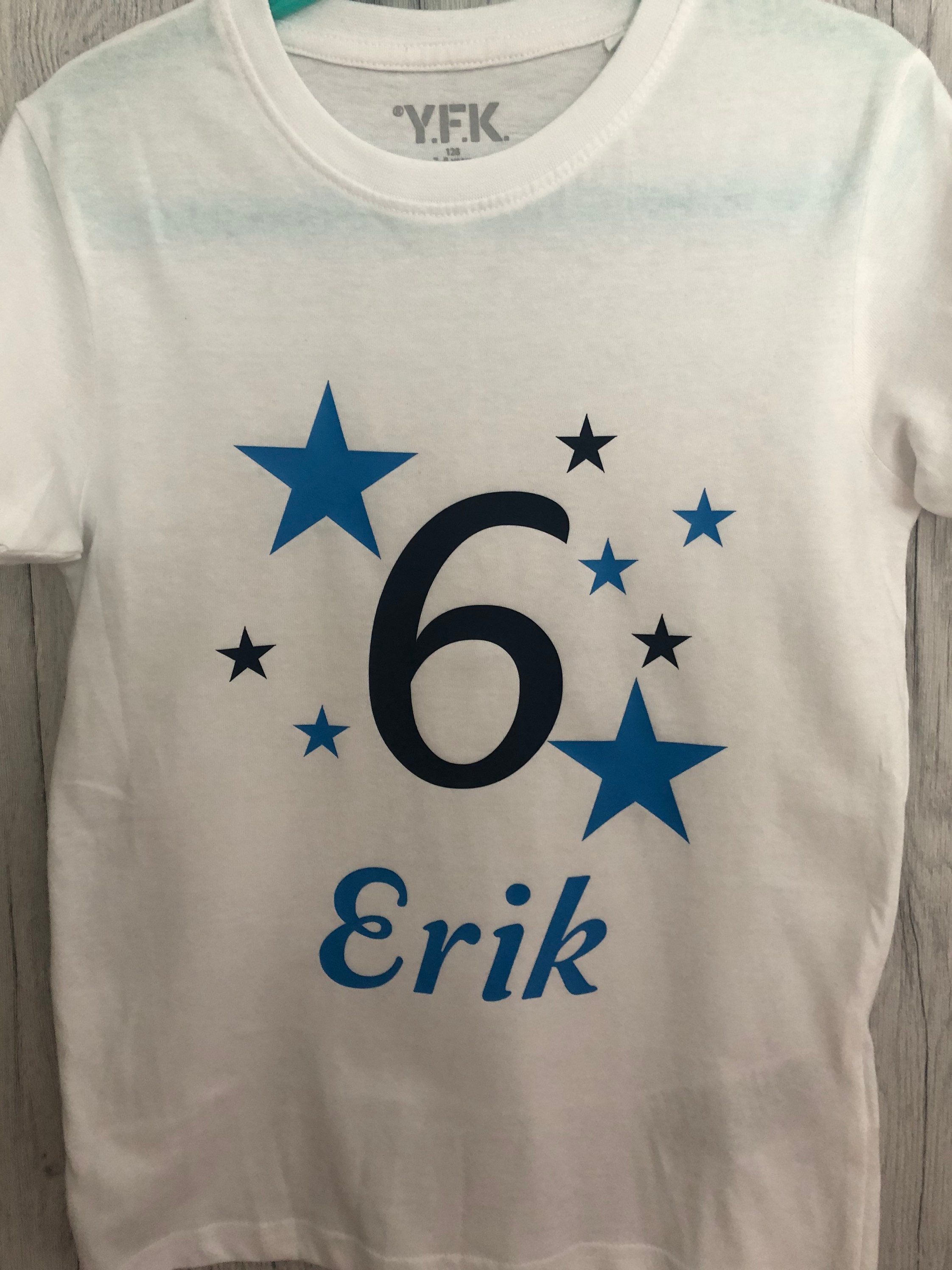 Geburtstagsshirt für Kinder individuell gestaltbar mit Namen - Etsy