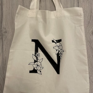 Jutebeutel/ Buchstabe/ jutebeutel personalisiert/ Initiale