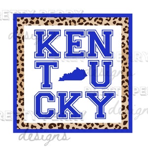 Kentucky UK Cheetah Print Sublimation PNG Design