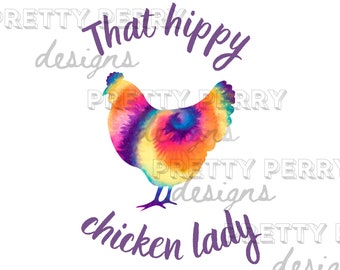Chicken Lady Sublimación Diseño Digital Descarga Instantánea PNG