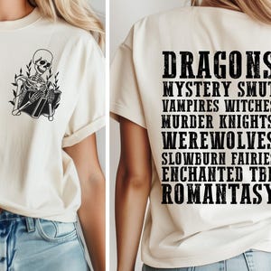 Fantasy Dragon Fairy Girl Book png, Bookish PNG, Book Reading Sticker, Trendy Bookish Girl Design, Book mark Print, Book Reading Addict