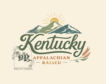 Kentucky PNG, diseño de camiseta de los Apalaches, diseño digital del sur de KY, camiseta de naturaleza de Kentucky PNG
