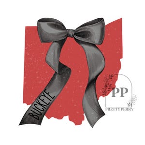 Ohio Coquette PNG, OH Bow Png, Ohio Shirt Digital Design, OH Bow Sublimation Design