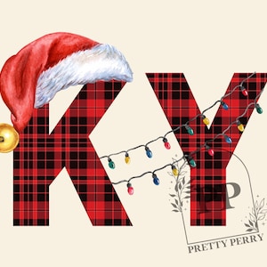 Kentucky Plaid Christmas PNG | Kentucky Christmas Sublimation Design
