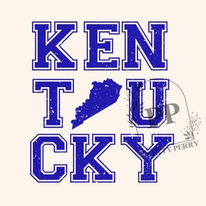 Distressed Kentucky Stacked Sublimation Design | Kentucky PNG