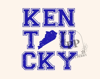 Distressed Kentucky Stacked Sublimation Design | Kentucky PNG