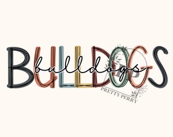 Bulldoggen PNG | Bulldogge Maskottchen PNG | Bulldogge Team Sublimation PNG