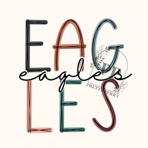 Eagles Mascot PNG | Eagles Sublimation PNG | Eagles Shirt Design