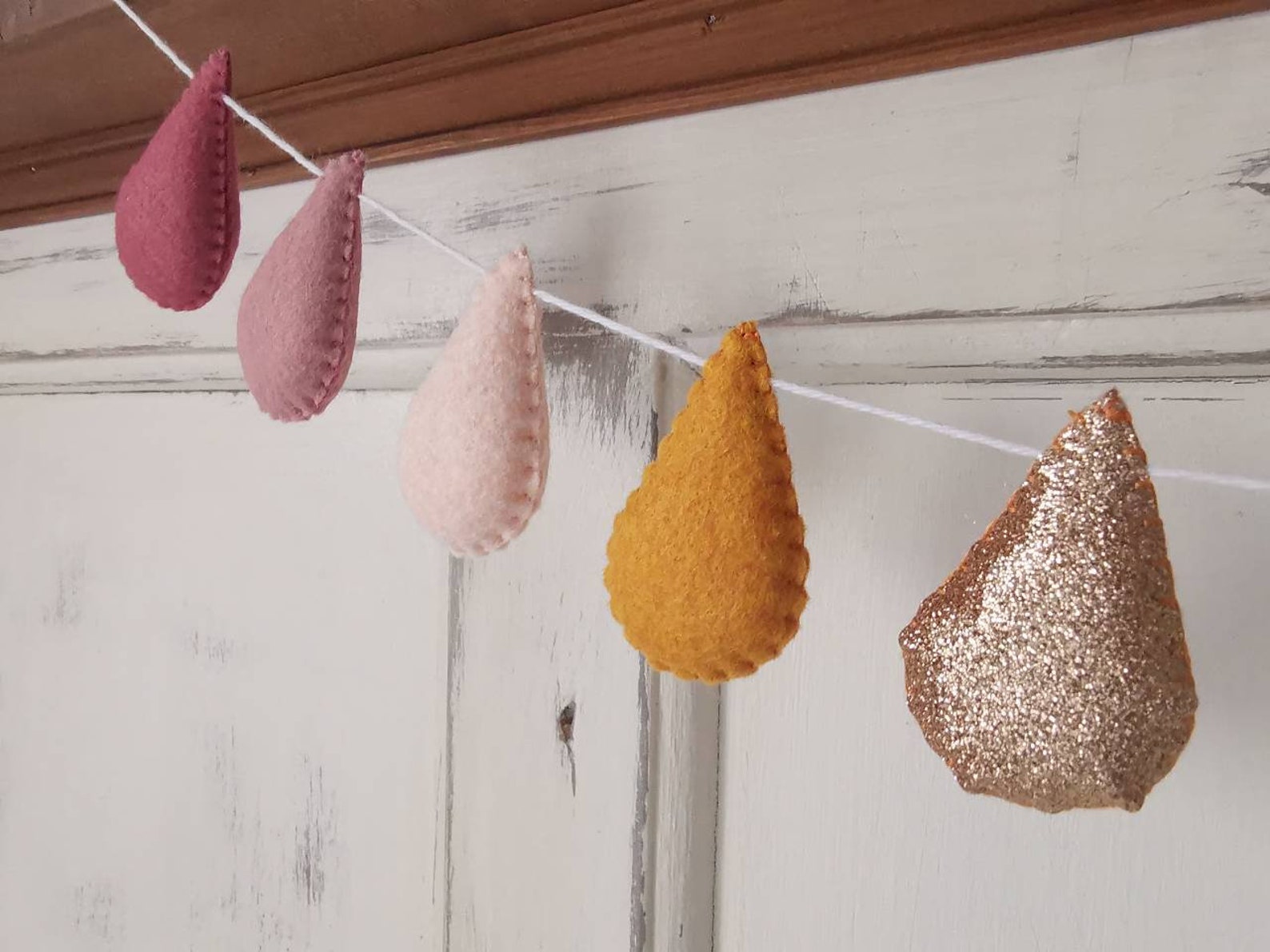 Droplet Garland Nursery Garland Raindrop Garland Rainbow Etsy