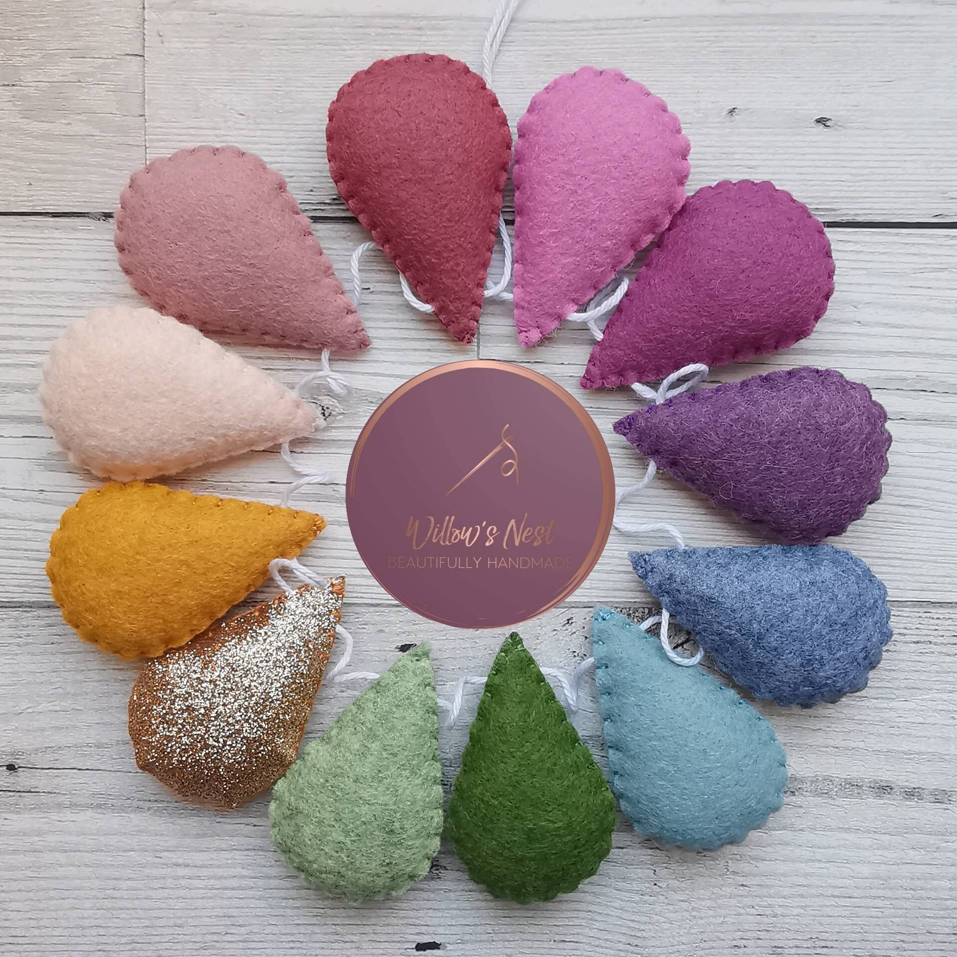 Droplet Garland Nursery Garland Raindrop Garland Rainbow Etsy