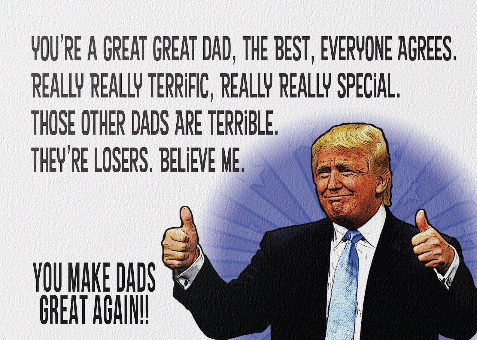 Donald Trump Printable Father's Day Card with Free Etsy Polska