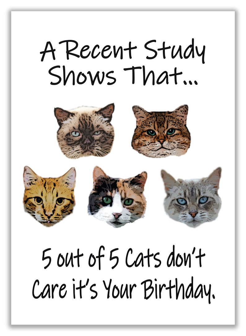 Printable Cat Birthday Cards