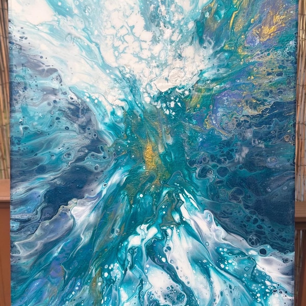 Acrylic Pour Painting Etsy