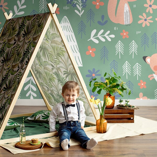 Kids Wallpaper Peel and Stick - Etsy