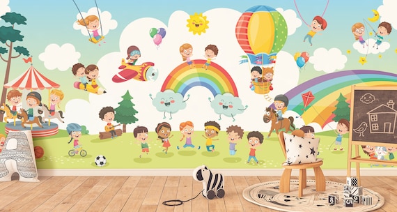 Felix - Adhesivo decorativo para pared de personajes de dibujos animados de  niños y niñas, dormitorio, guardería, guardería, casa, diversión para el