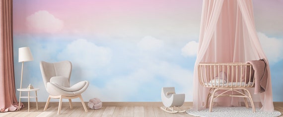 Sky Wallpaper Pastel Color Wall Mural for Kids Peel and | Etsy