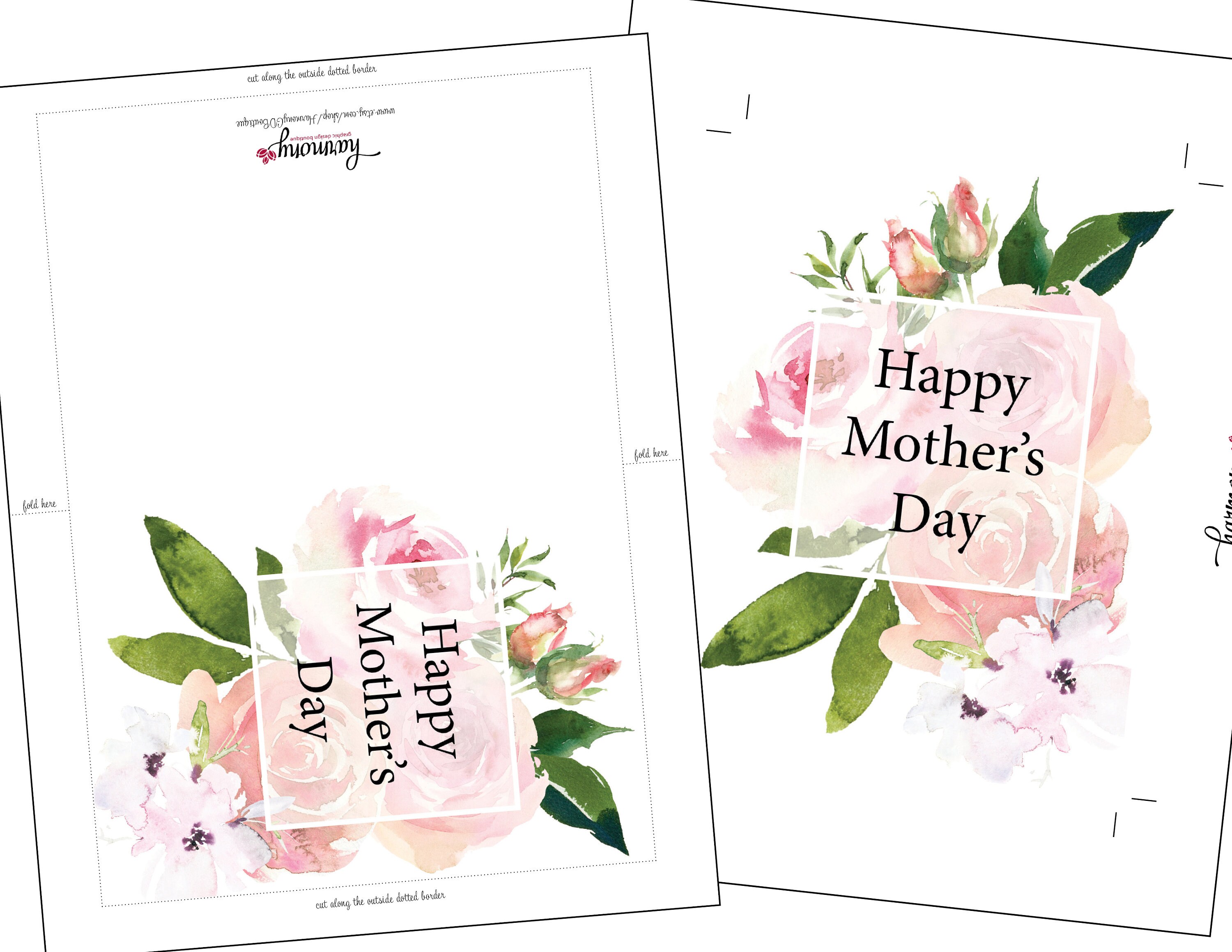 Printable Mother's Day Card Gift for Mom Card for Mom | Etsy