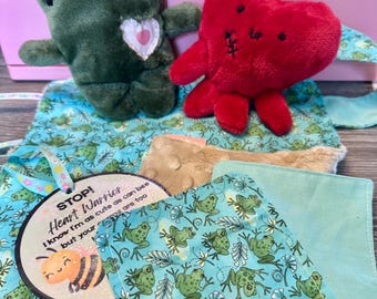 Heart Warrior Care Package – CHD Awareness Gift Basket (Plush, Scar Buddy, Scent Cloths)