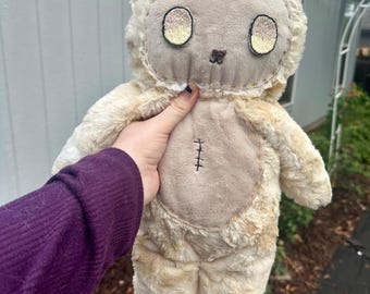 Handmade CHD Scar Buddy Plush Bear, Heart Surgery Recovery Gift (18" Tall)