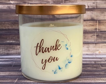 Thank You Candle; Thank You Gift; Thank You; Teacher Gift; Gift for Coworker;