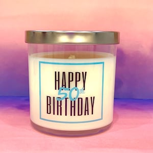 50th Birthday Candle Gift For Her
