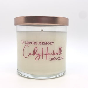 Memorial Candle; In loving memory; Remembrance Candle; Sympathy