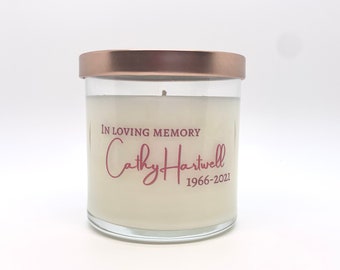 Memorial Candle; In loving memory; Remembrance Candle; Sympathy
