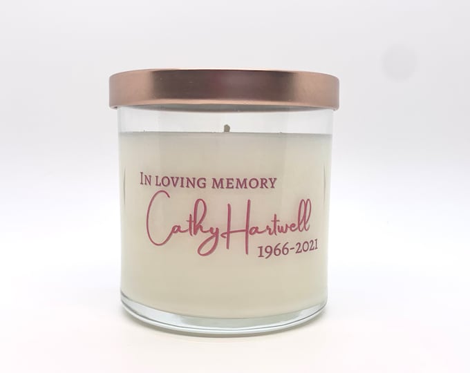 Memorial Candle; In loving memory; Remembrance Candle; Sympathy