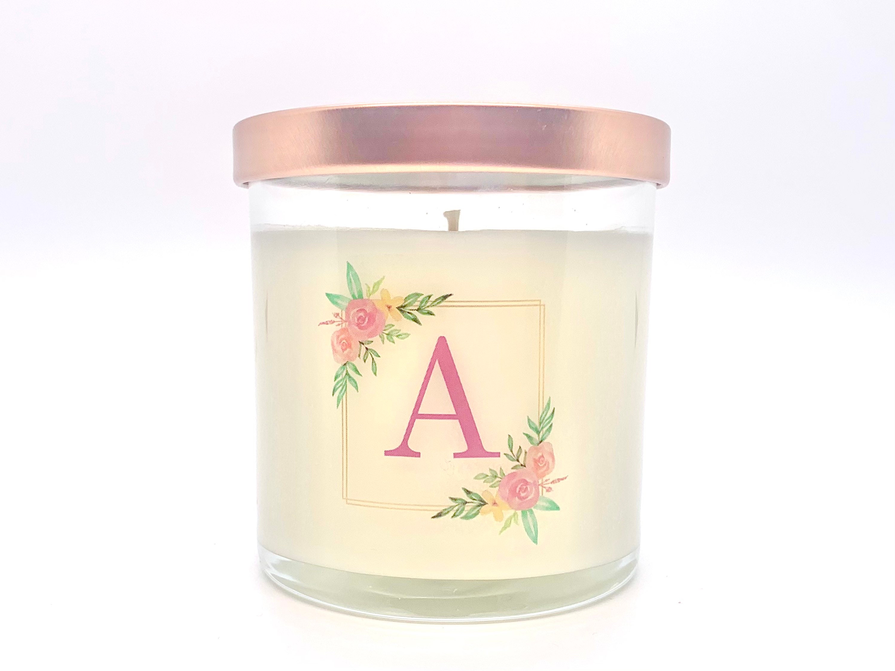 Personalized Monogram Candle