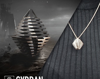 CYBRAN, Pingente Inspirado no Comandante Supremo, Prata de Lei, Ficção Científica e Fantasia, Impressão 3D, Tecnologia