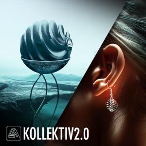 KOLLEKTIV2.0, Atomic Heart, Örhänge i sterlingsilver, Sci-fi och fantasy, 3D-utskriven teknik