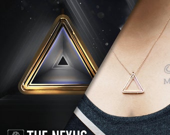 Pingente NEXUS inspirado na Trinity produzido com tecnologia avançada de impressão 3D