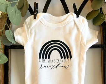 rainbow print baby clothes