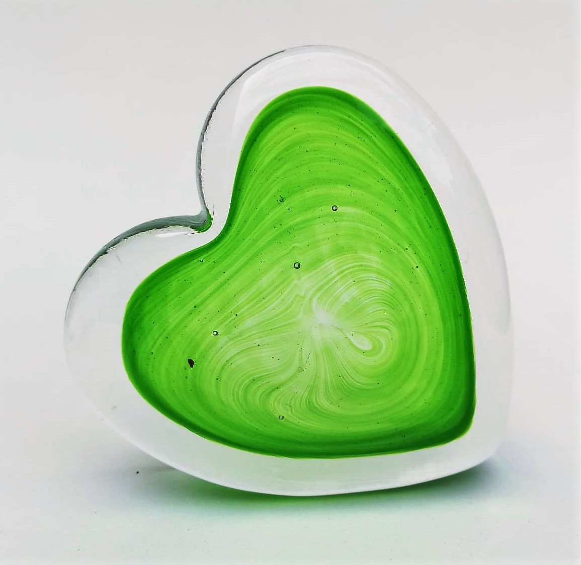 Heart Shaped Paperweights, Bright & Vivid Rainbow of Colours