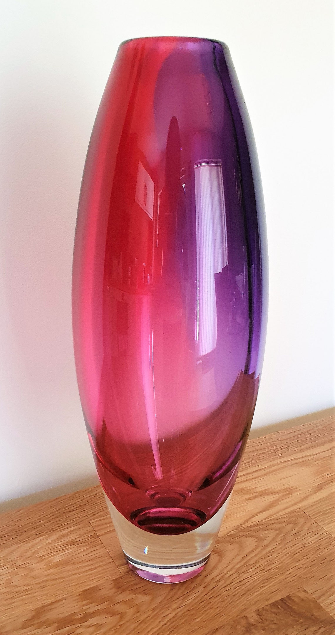 Hand Blown Glass 'Aurora' Vases a rainbow of bright Etsy