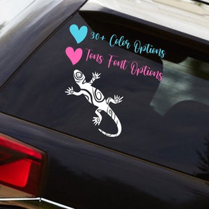 Mandala Gecko Lizard Vinyl Car Decals