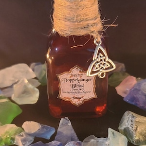 Doppelgänger Blood Potion Bottle Halloween Witch Wizard Warlock Tiered Tray Decor, Potion Ingredients