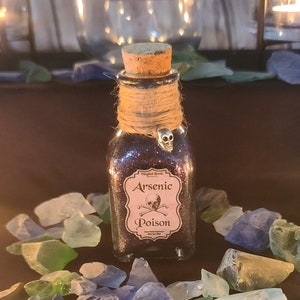 Arsenic Poison Potion Bottle Halloween Witch and Wizard Tiered Tray Decor, Potion Ingredients