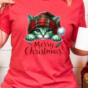 Cat Christmas T-Shirt: Holiday Cat Lover Gift